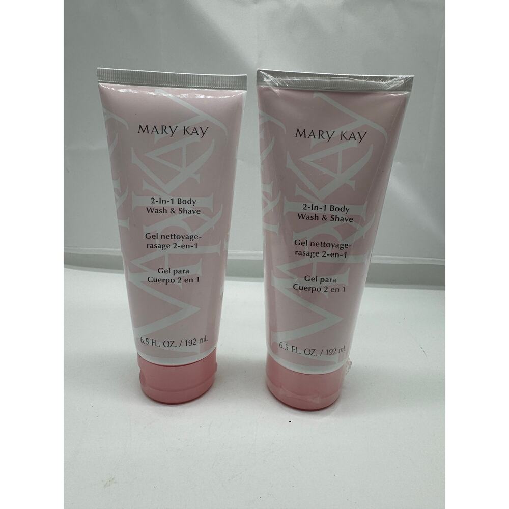 Lot of 2 - Mary Kay 2-in-1 Body Wash & Shave 6.5oz
